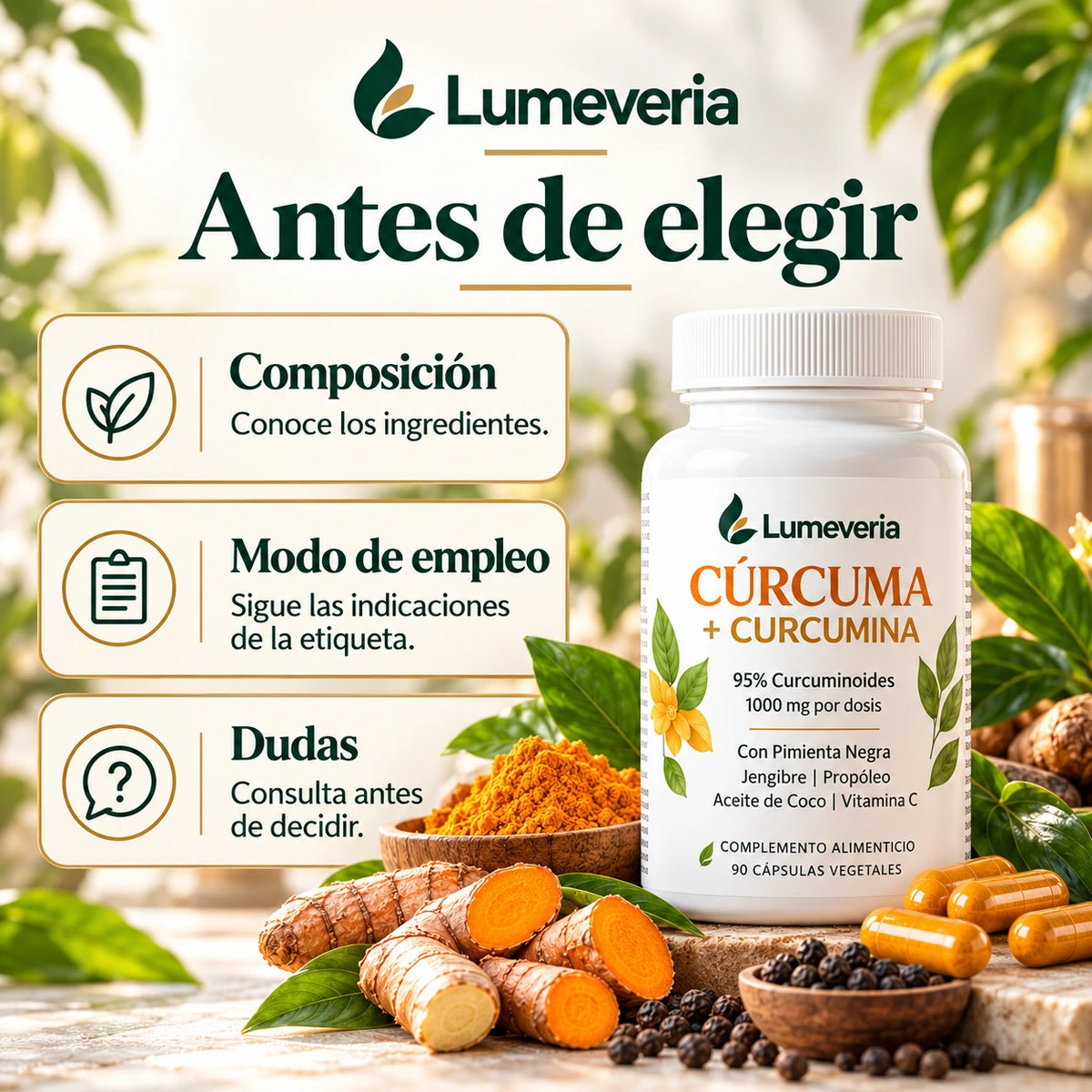 Información sobre composición, modo de empleo y consultas de Lumeveria.